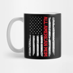 All American Mom Usa Flag 4th Of July Matching Women Mug